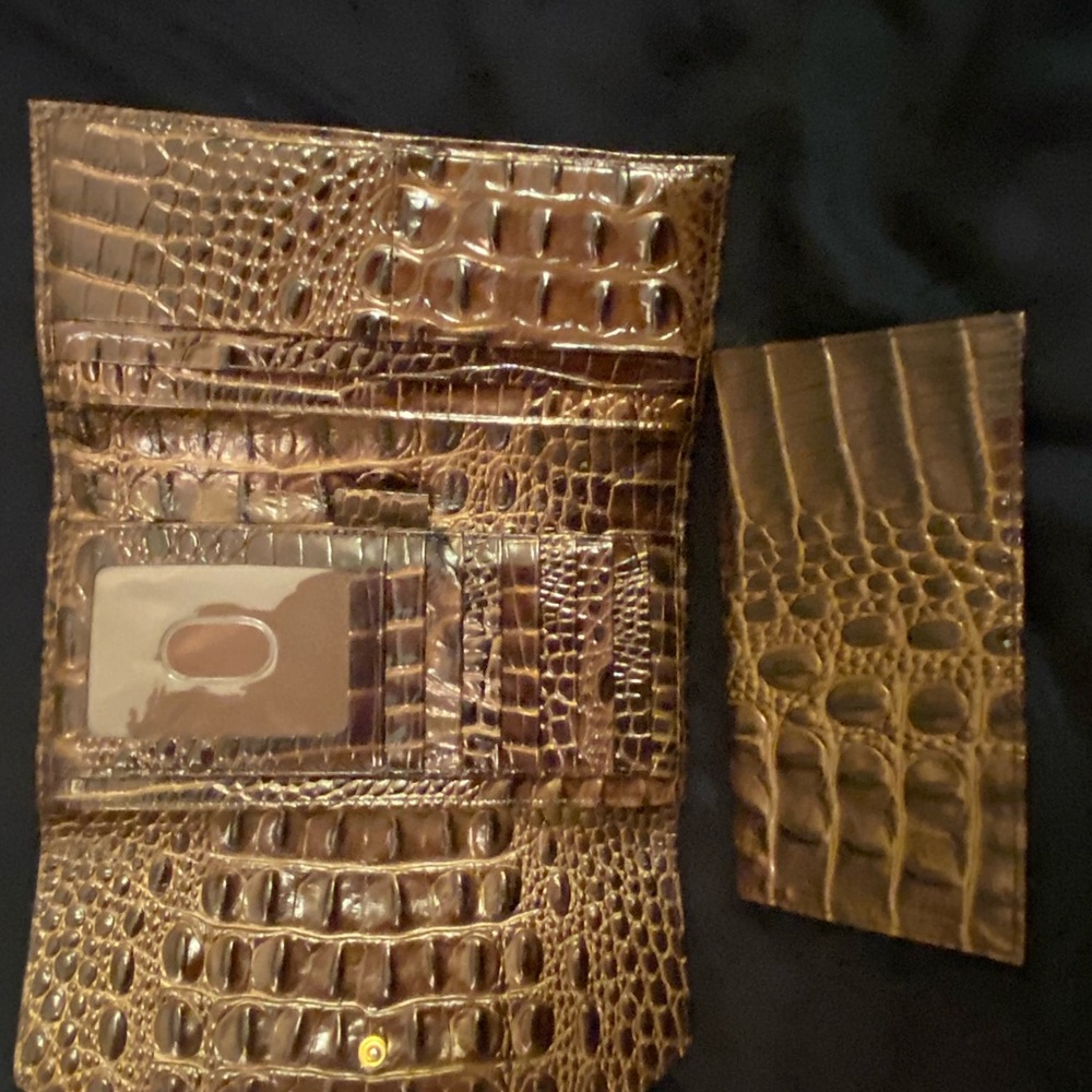 Authentic Brahmin Brown Wallet